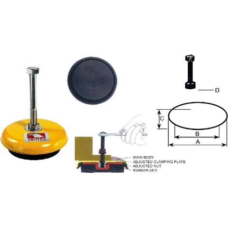 Amortiguadores TK-160 TK-160AMORTIGUADOR MAQUINA CAPACIDAD 1500KG.