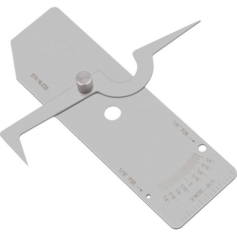 Jauge de soudage de précision monobloc en acier inoxydable, jauge de profondeur pour soudures en contre-dépouille (1/5)