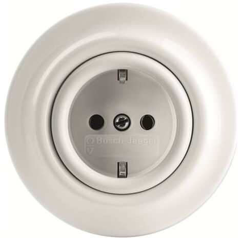 Busch-Jaeger SCHUKO® Toma de corriente blanco estudio - Decento® (20 EUJ-64), 2CKA002011A6139