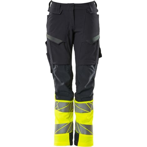 Mascot Hose mit Knietaschen 19178-511-01017 Gr. 76C46 schwarzblau/hi-vis gelb (1/4)