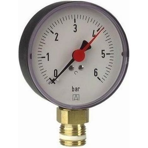 Afriso  Manomètre RF 100 - 0–6 bar - 100 mm - Mesure précise de la pression - Construction robuste (1/5)