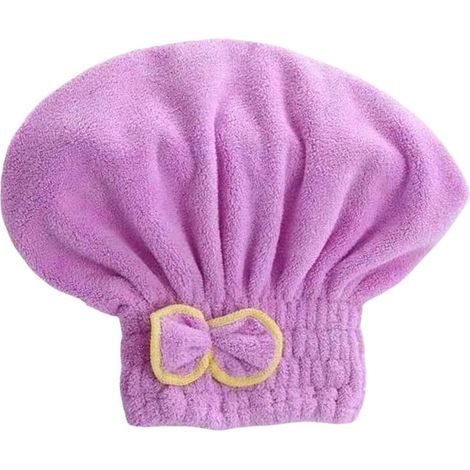 Mikrofaser-Haarhandtuch mit Schleife, Kinderturban, super saugfähiges Damenhandtuch (1/4)