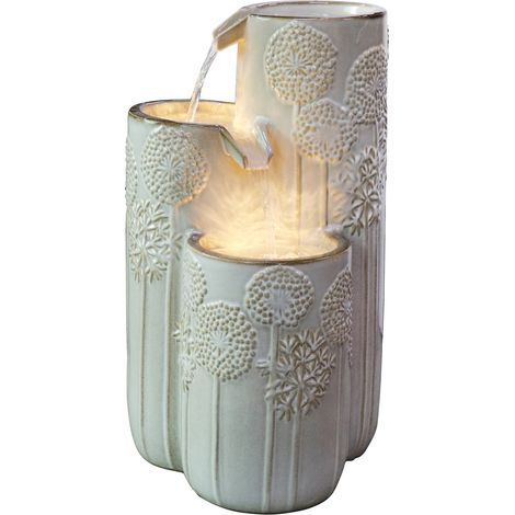 Lykke Springbrunnen Bliss mit LED-Lichtern