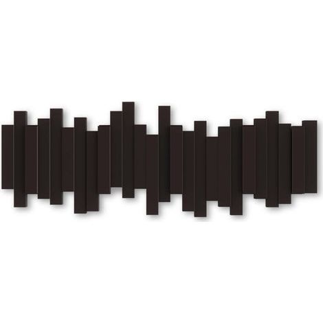 Porte-manteau mural à 5 crochets（noir） (1/4)