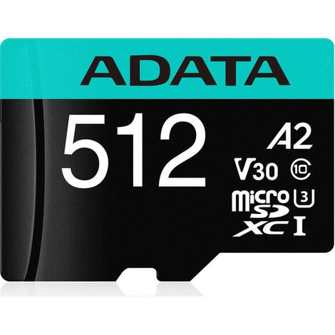 MEMORIA MICRO SDXC 512GB C/AD./AUSDX512GUI3V30SA2-RA1 ADATA (1/4)