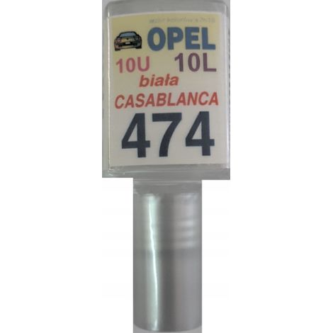 Opel 474 Casablanca Blanc 10U Peinture de retouche pour rayures, 10 ml ARA (1/5)