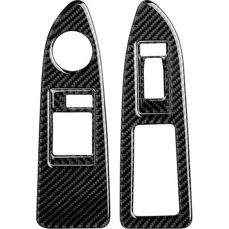 Autocollants décoratifs en fibre de carbone pour panneau de commande de lève-vitre de voiture Challenger 2008-2014 - Accessoires intérieurs (1/5)