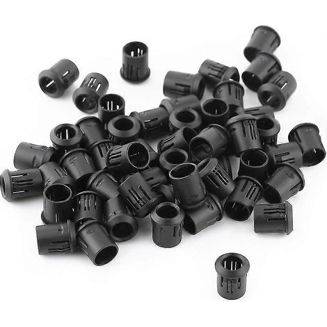 Support de lampe LED 8 mm, 50 pièces, douille, support de diode, clip de fixation en nylon noir, très pratique (1/5)
