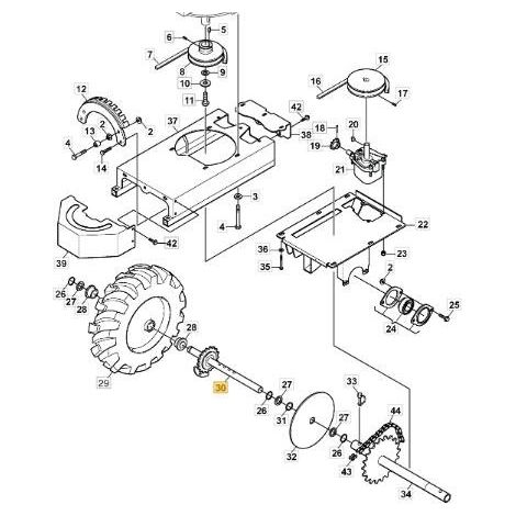 ALBERO-DESTRO ORIGINALE STIGA - 1126-8080-01
