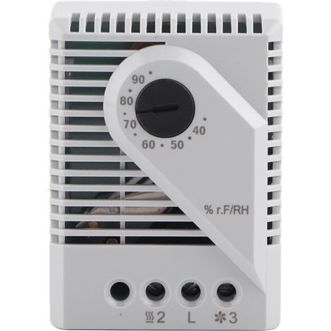 Contrôleur d'humidité mécanique MFR012, hygrostat, ventilateur chauffant pour meuble TV, ajusteur d'humidité (1/5)