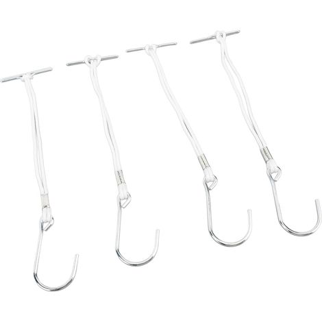 Aufhängbare Haken mit Muster, 20 Stück, Nähzubehör, Metallkleiderbügel mit Seil, ergonomischer Griff 260 mm. (1/5)