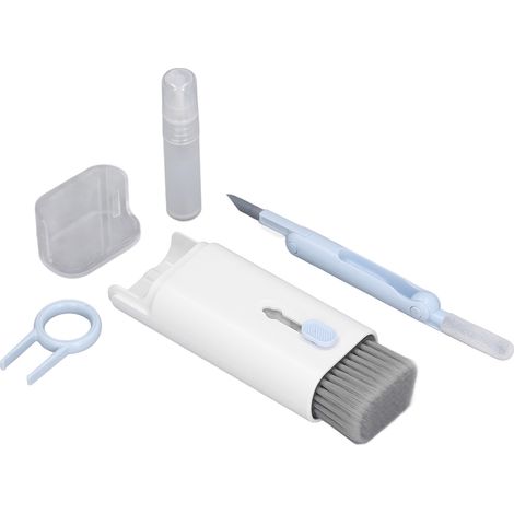 Kit de nettoyage 7 en 1 pour clavier, écouteurs et appareil photo (bleu clair) (1/5)