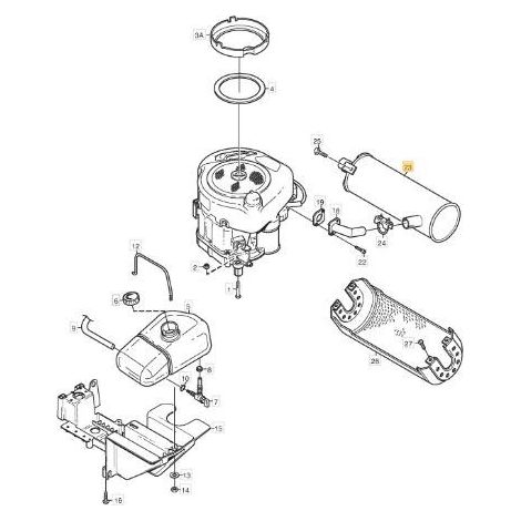 ORIGINAL STIGA SCHALLDÄMPFER – 1134-5378-01