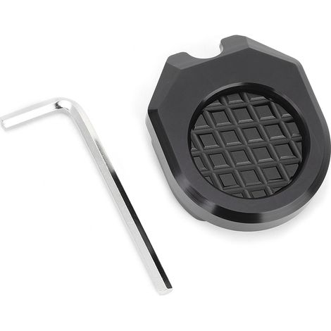 Pad D'Extension Pour Repose-Pieds - Compatible Yamaha NMAX155 NVX155 XMAX300 - Noir - Lot De 2 (1/5)