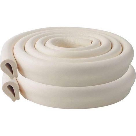 Protectores de esquinas para bebés, 2 m x 2 juegos de almohadillas protectoras de espuma para bebés, rollos de espuma amortiguadora. (1/5)