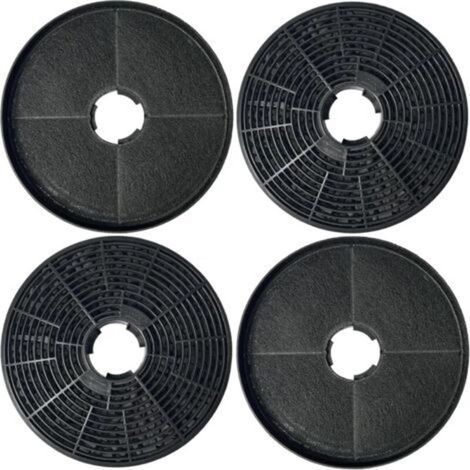 Confezione da 4 filtri a carbone attivo CBCF002 compatibili con CIARRA CBCS6201, CBCB6201, CBCB6736C, CBCS6906D, CBCB6906D, CBCS9201, CBCB9201