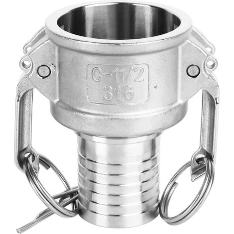 1,5-Zoll-Camlock-Kupplung aus Edelstahl, Schnellmontage, Camlock-Schlauchanschluss (Innengewinde) für Schlauchverbindungen, Kfz-Wartung