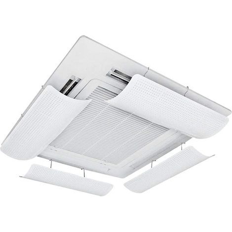 DéFlecteur de Climatiseur pour Climatiseur Central, Abs LéGer et Souple et Flexible, Installation Simple, Vent Guide Microporeux, EmpêChe L''air de Souffler Droit, 58 Cm (Une Seule PièCe) (1/5)