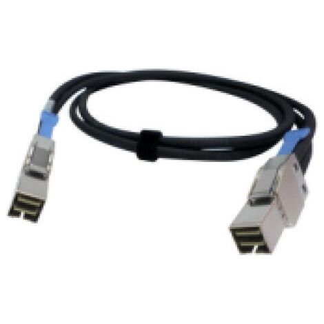 qnap SFF-8644 cable negro metálico 1 metro