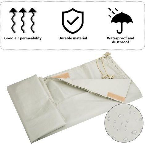 Cache-poussière de piscine 49696cm,Bâche de protection solaire pour piscine jusqu'à 16 pieds de large, bâche de protection étanche pour piscines hors sol et creusées (1/4)