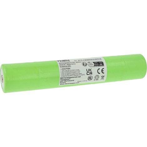vhbw Battery Replacement for ET2600D, 40070249, ESR4EE3060, 41B038AF0010140070149 for Torch, Headlamp (5000 mAh, 6 V, NiMH)