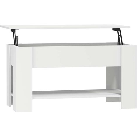 Maison Exclusive - Mesa de centro madera de ingeniería blanco 101
