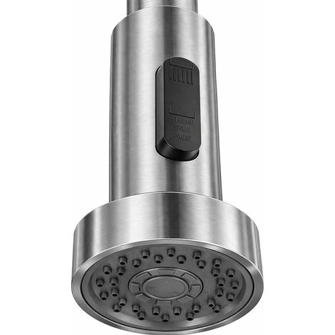 Tête de pulvérisation de rechange pour robinet d’évier de cuisine, raccord G1/2, douchette extractible pour mitigeur de cuisine, nickel brossé (1/2)