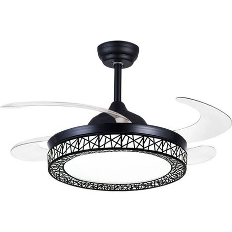 Ventilador DC ONDAS plata 72W LED 300040006000K (1/3)