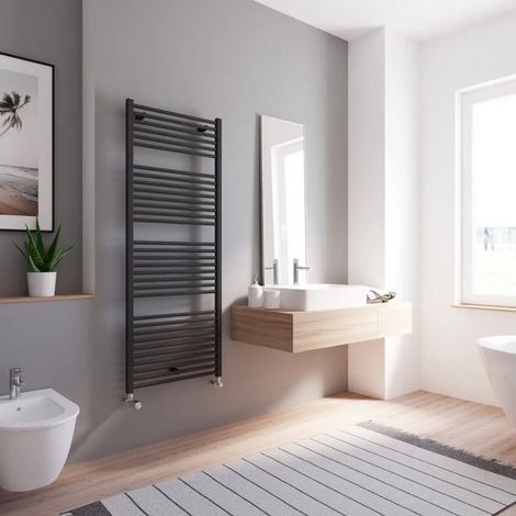 [NEUWERTIG] B-Ware Schulte Heizkörper Turbo Badheizkörper 1535x600 Mm Mattschwarz Designheizkörper