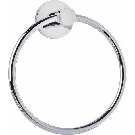royaluxe- Porte-serviettes rond en acier inoxydable Collection d'anneaux porte-serviettes muraux pour salle de bain, cuisine, chambre, etc. (1/4)