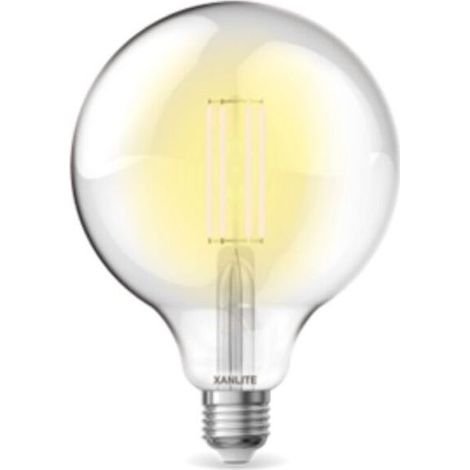 Ampoule LED filament G125, culot E27, 7,2 W (équivalent 100 W), 1521 lm, lumière chaude (2700 K), classe énergétique A, idéale pour lustres et appliques (1/5)