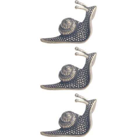 de 3 figurines en laiton en forme d escargot élégantes