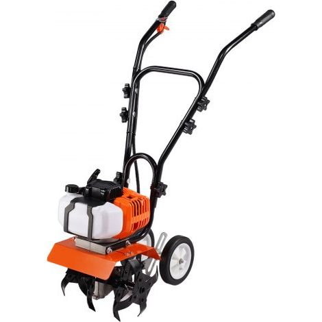 Gartenfräse 43CC Hubraum Gasbetrieben Motorhacke 300mm Anbaubreite Motorfräse 100mm Kultivierungstiefe Bodenhacke Stahl Kultivierungsklinge Ackerfräse 1110x448x910mm Kultivator (1/5)