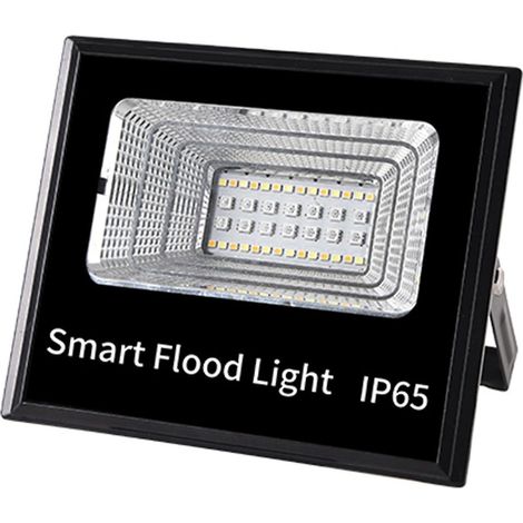 Intelligenter WLAN-Fluter 30W 2000LM Dimmbar RGB-Farbwechsel 2700K-6500K Bühnenbeleuchtung Kompatibel mit Ale