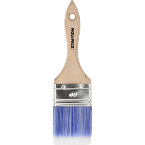 Paletina Profesional Plus Ancho 60 mm. Cerdas Sintenticas PBT, Mango Madera Haya Ergonomico, Brocha Pintor, Pincel Pintura (1/5)