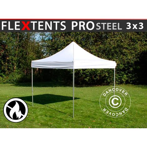 Pop up gazebo FleXtents Pop up canopy Folding tent PRO Steel 3x3 (1/5)