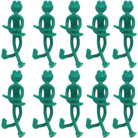 10pcs Câles de Plante Liens d'arbres Liens décoratifs de Grenouille Grenouille Crus de Jardin Pliables pour Les Plantes Support d (1/4)