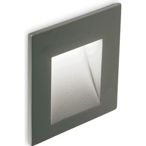 Applique d'extérieur LED carrée encastrable Anthracite IP65, 3000K (1/2)
