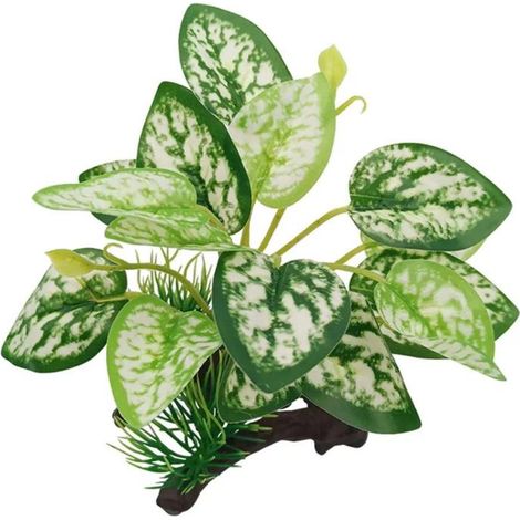 Irovami Décor aquarium bois flotté artificiel , Plante aquatique réaliste – Polyéthylène non toxique, plusieurs coloris (1/5)