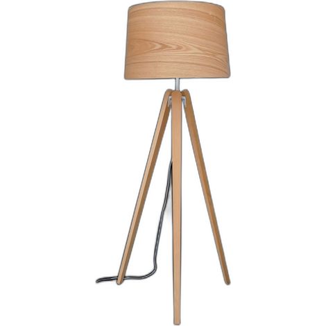 Lampadaire design, Lampadaire design Essence en bois naturel Bois en Wood, Aluminor (1/4)