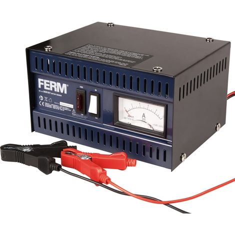 FERM Cargador de baterías 6V/12V 5A