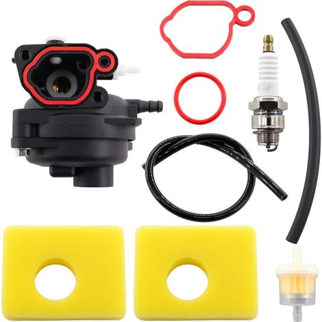 carburateur filtre à air Remplacement Kit pour Briggs & Stratton 591160 595656 591979 593261 08P502 8P502 09P602 9P602 300E 450E 500E 125cc OVH Moteurs de Tondeuse à Gazon (1/5)