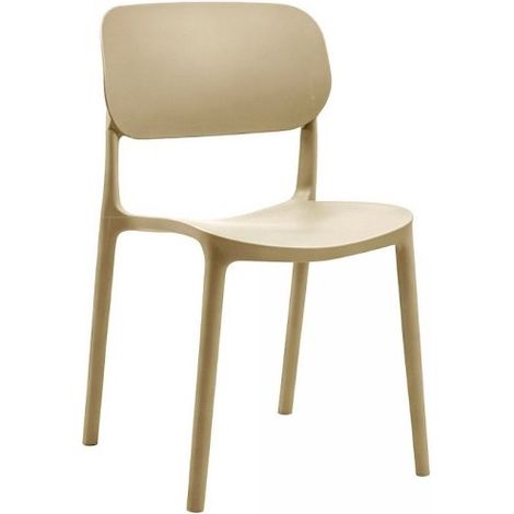 Set 4 Sedia in Polipropilene Loop Impilabili Cashmere – Design Moderno e Leggero