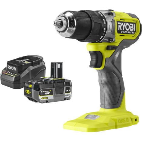 Perceuse-visseuse à percussion RYOBI 18V Brushless One+ RPD18BL1 - Batterie 4,0Ah et chargeur (1/5)