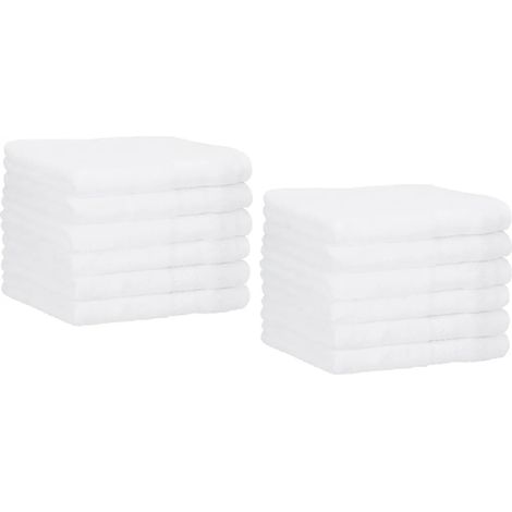 Ensemble de 12 serviettes d'invités Betz 30x50 cm PALERMO 100% coton Couleur : blanc (1/5)