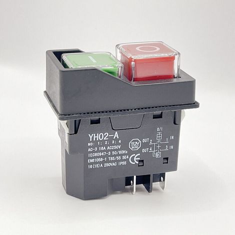 KLD electromagnetic switch - 28A, KLD magnetic switch - 28, KJD17 CK21 push button, waterproof slicer switch - 4 pins (1/3)