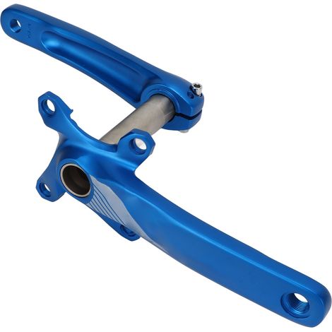 Bolany Kurbelgarnitur aus Aluminiumlegierung mit integriertem 36-Zahn-Hohlkettenblatt, Kurbelset für Reparatur und Aufrüstung, blau (1/5)