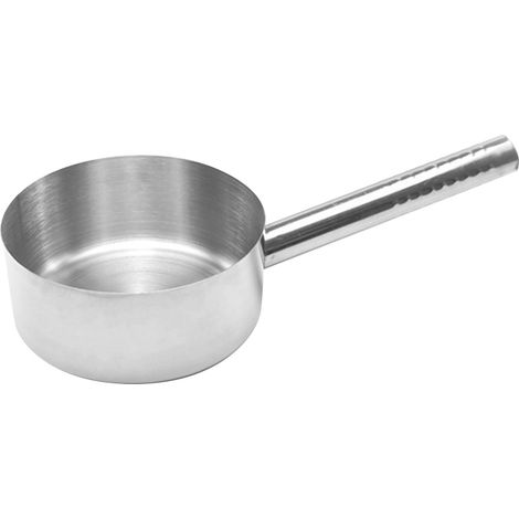 Petite casserole à lait en acier inoxydable avec poignée, résistante à la chaleur, adaptée aux plaques à induction et aux restaurants, 2,5 kg, 18,5 x 8,5 x 22,5 cm. (1/5)