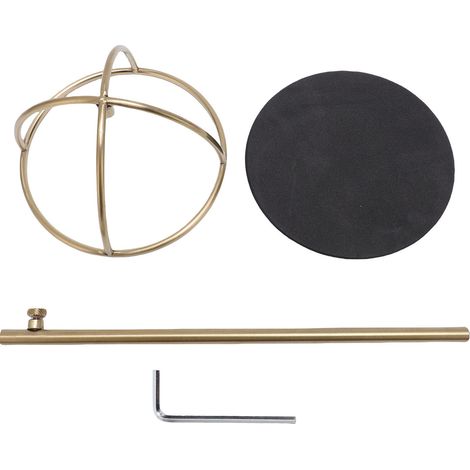 Supporto Cappelli da Tavolo Regolabile 32-52 cm in Ferro Oro, Design Robusto e Stabile per Casa e Negozio (1/5)