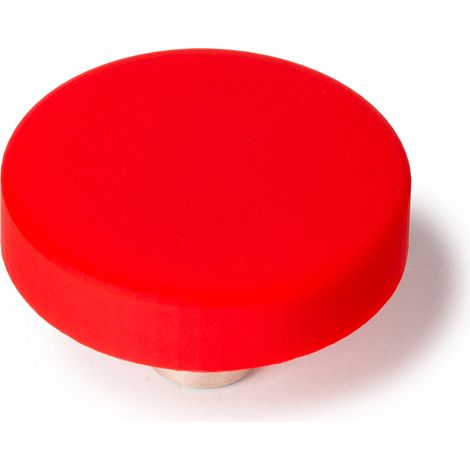 Bouton de meuble  Style décoratif  En PVC-ZAMAK  Finition rouge  Mesures 414124mm  Système de fixation  2 unités - talla